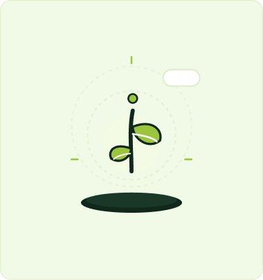 Illustration of a young seedling sprouting